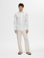 SELECTED HOMME LINEN SLIM CINTREE SHIRT - Smgarment's