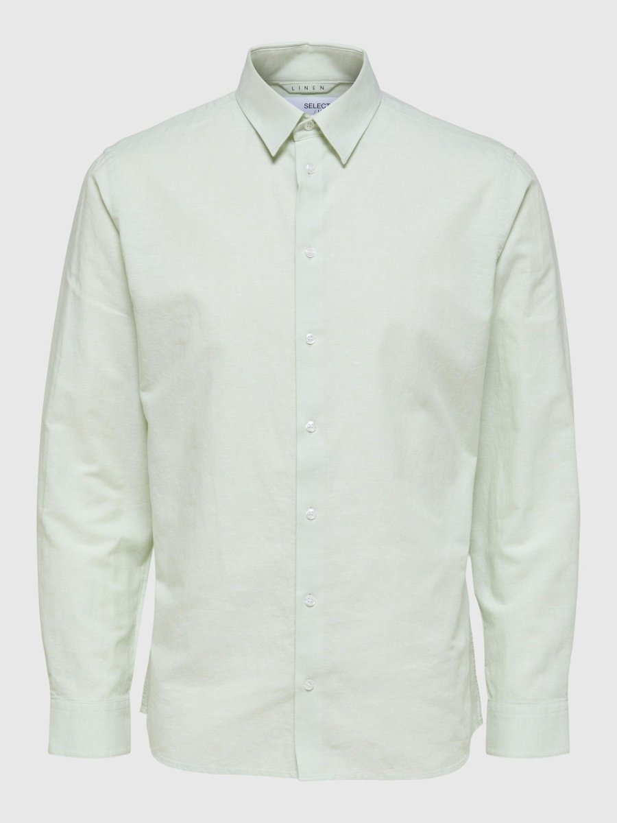 SELECTED HOMME LINEN SLIM CINTREE SHIRT - Smgarment's