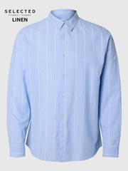 SELECTED HOMME LINEN SLIM CINTREE SHIRT - Smgarment's