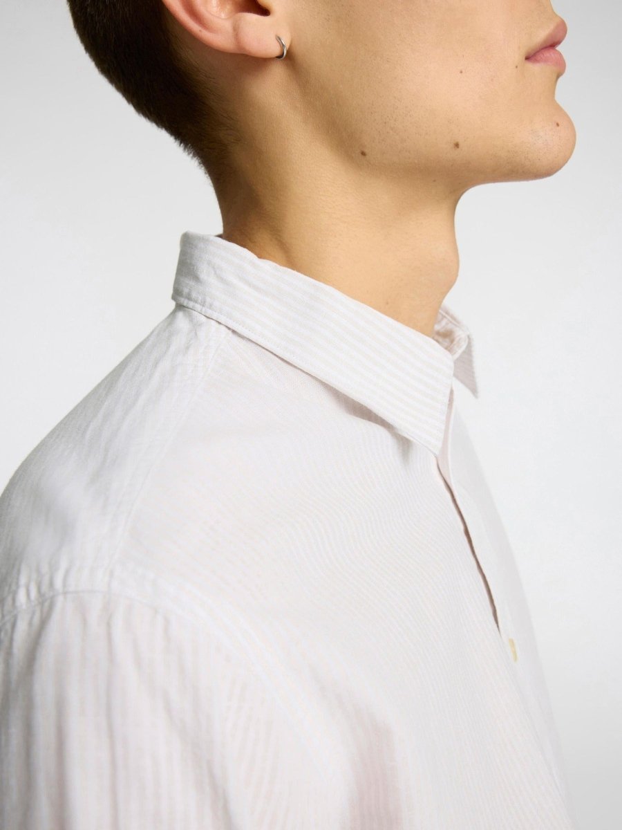 SELECTED HOMME LINEN SLIM CINTREE SHIRT - Smgarment's
