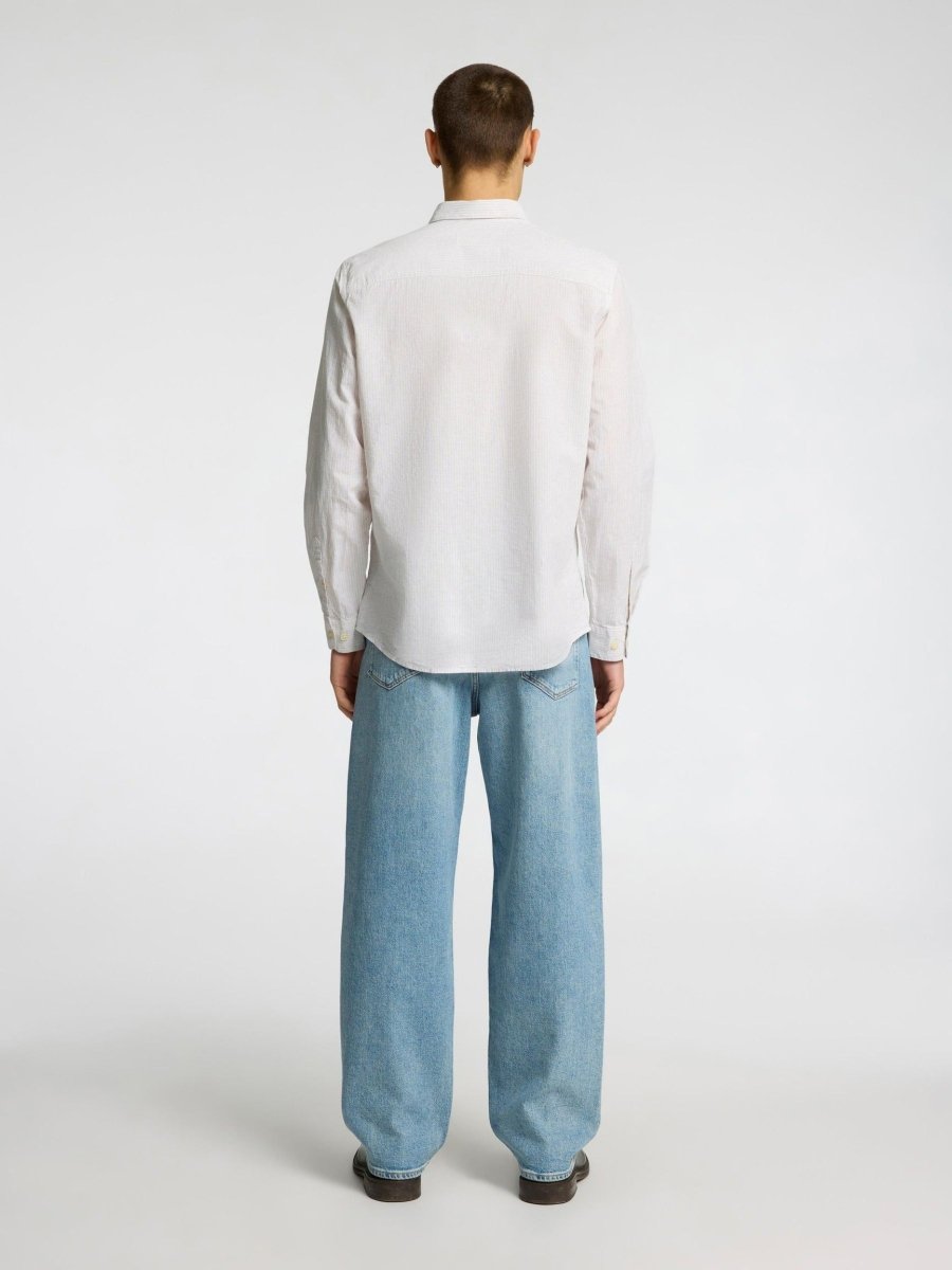 SELECTED HOMME LINEN SLIM CINTREE SHIRT - Smgarment's