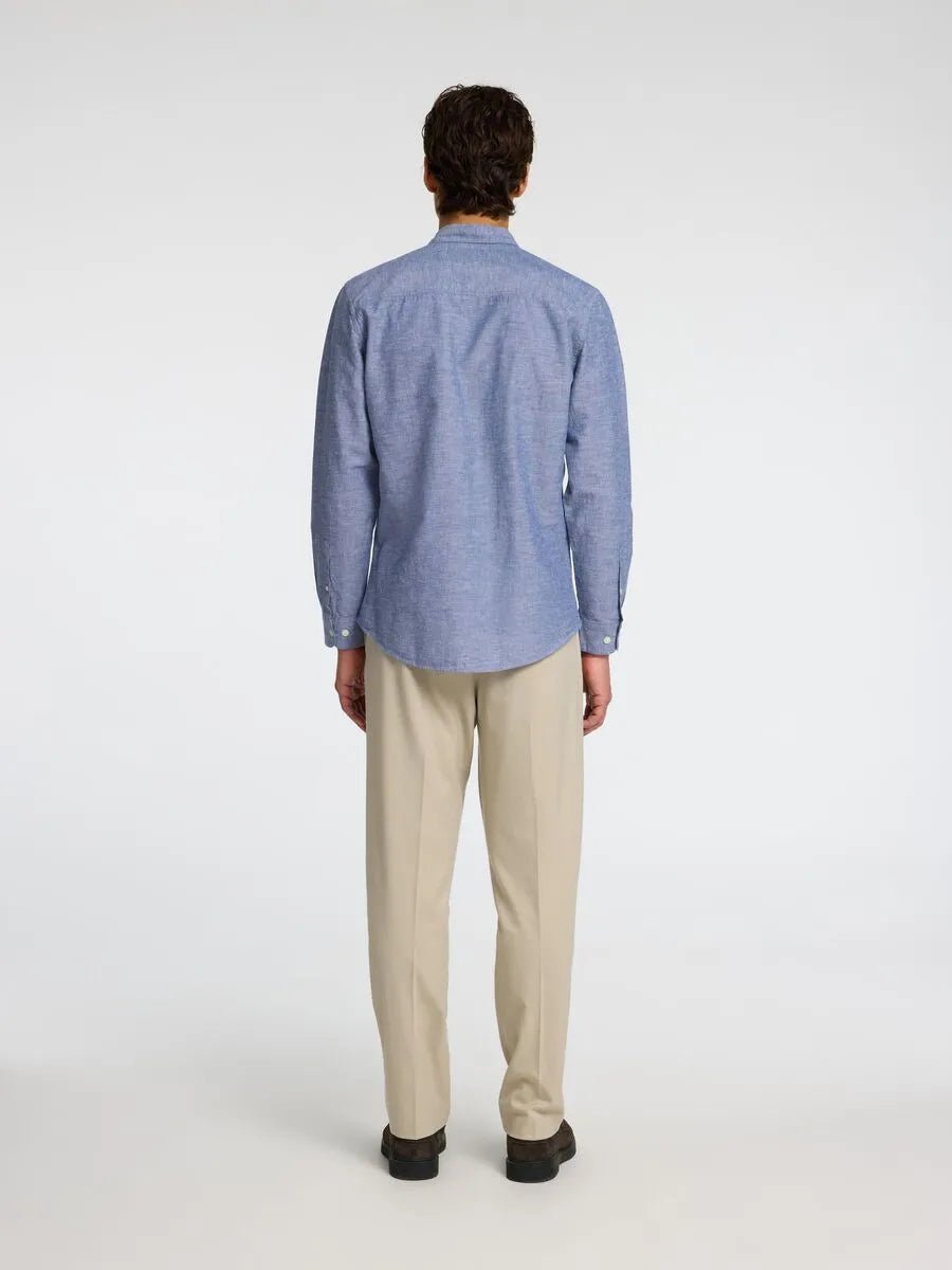 SELECTED HOMME LONG SLEEVED LINEN SHIRT - SMgarment's