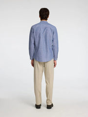 SELECTED HOMME LONG SLEEVED LINEN SHIRT - SMgarment's