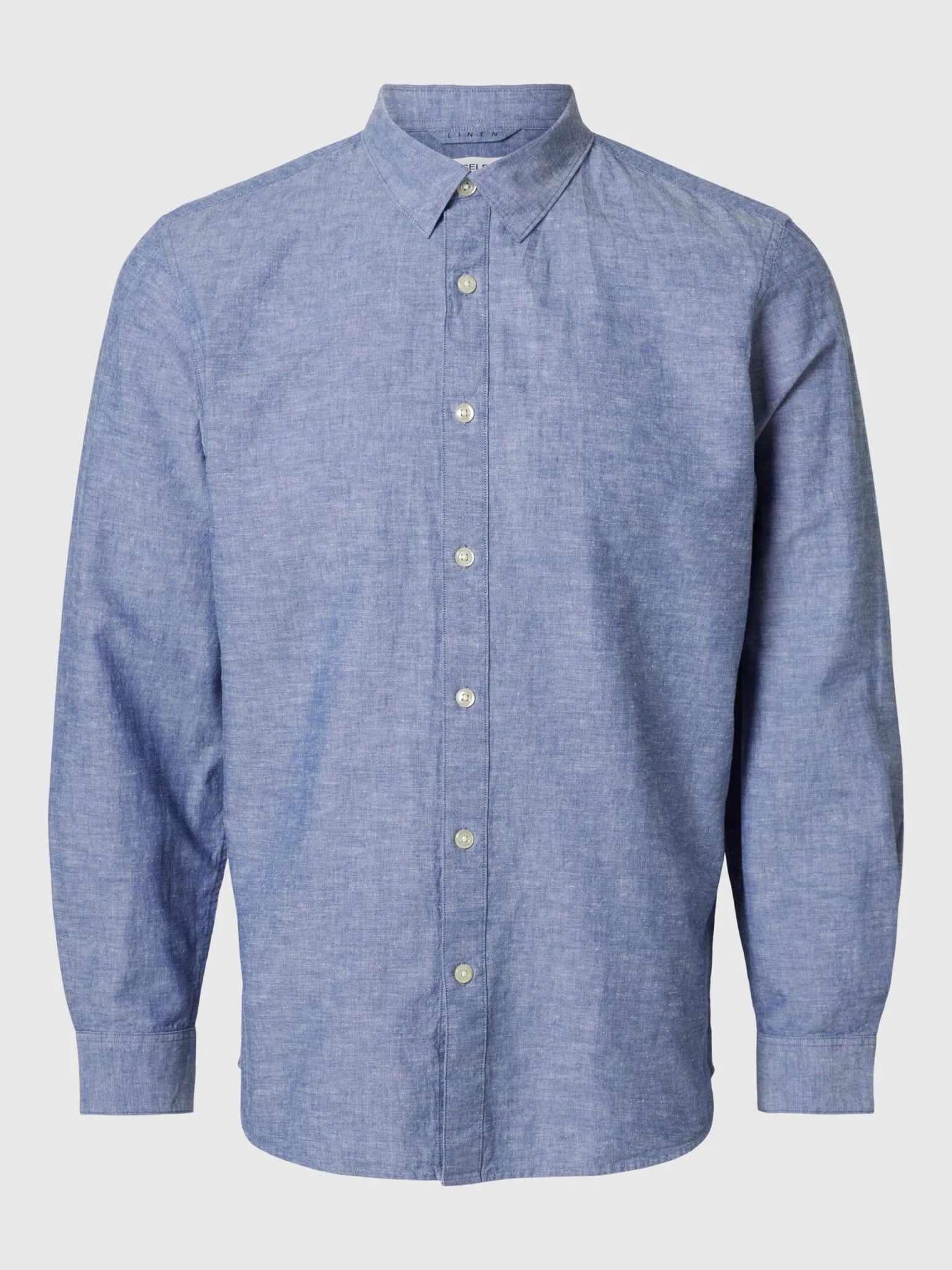 SELECTED HOMME LONG SLEEVED LINEN SHIRT - SMgarment's
