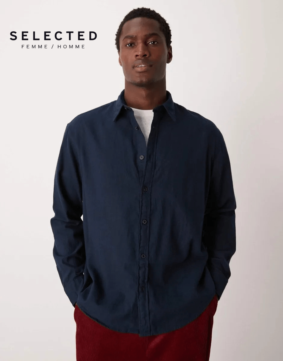 SELECTED HOMME Oversized Shirt - Smgarment's