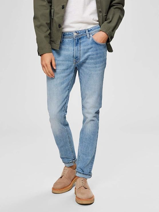 SELECTED HOMME SLHSLIM - LEON L.BLUE ST JEANS W NOOS herr Jeans - Smgarment's