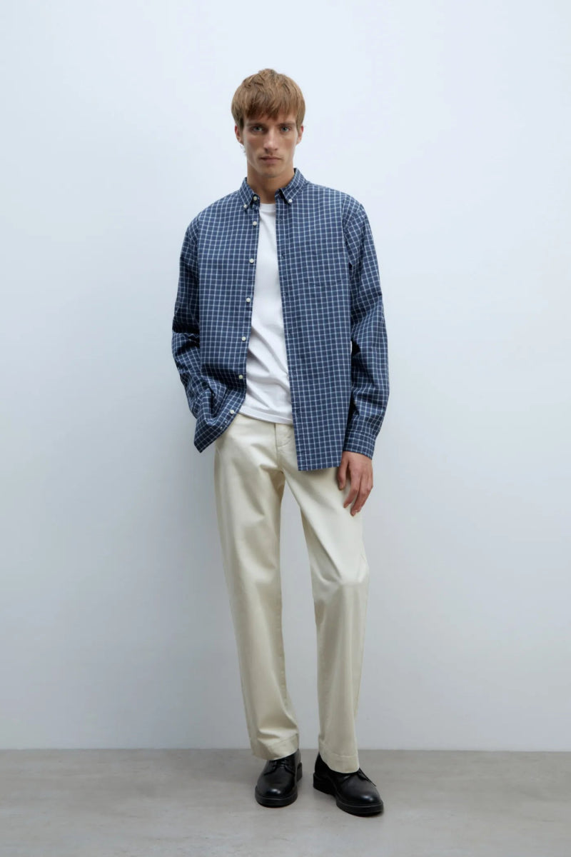 SFERA MEN Checked Poplin Regular Fit Shirt - Smgarment's