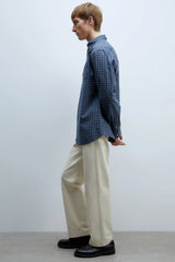 SFERA MEN Checked Poplin Regular Fit Shirt - Smgarment's