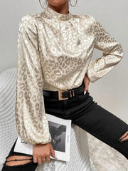 SHEIN CURVE Leopard Printed Top - Smgarment's