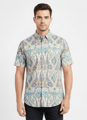 SIGNATURE PRINTED MEN SHIRT - Smgarment's