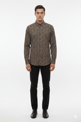 SIGNATURE PRINTED MEN SHIRT - Smgarment's