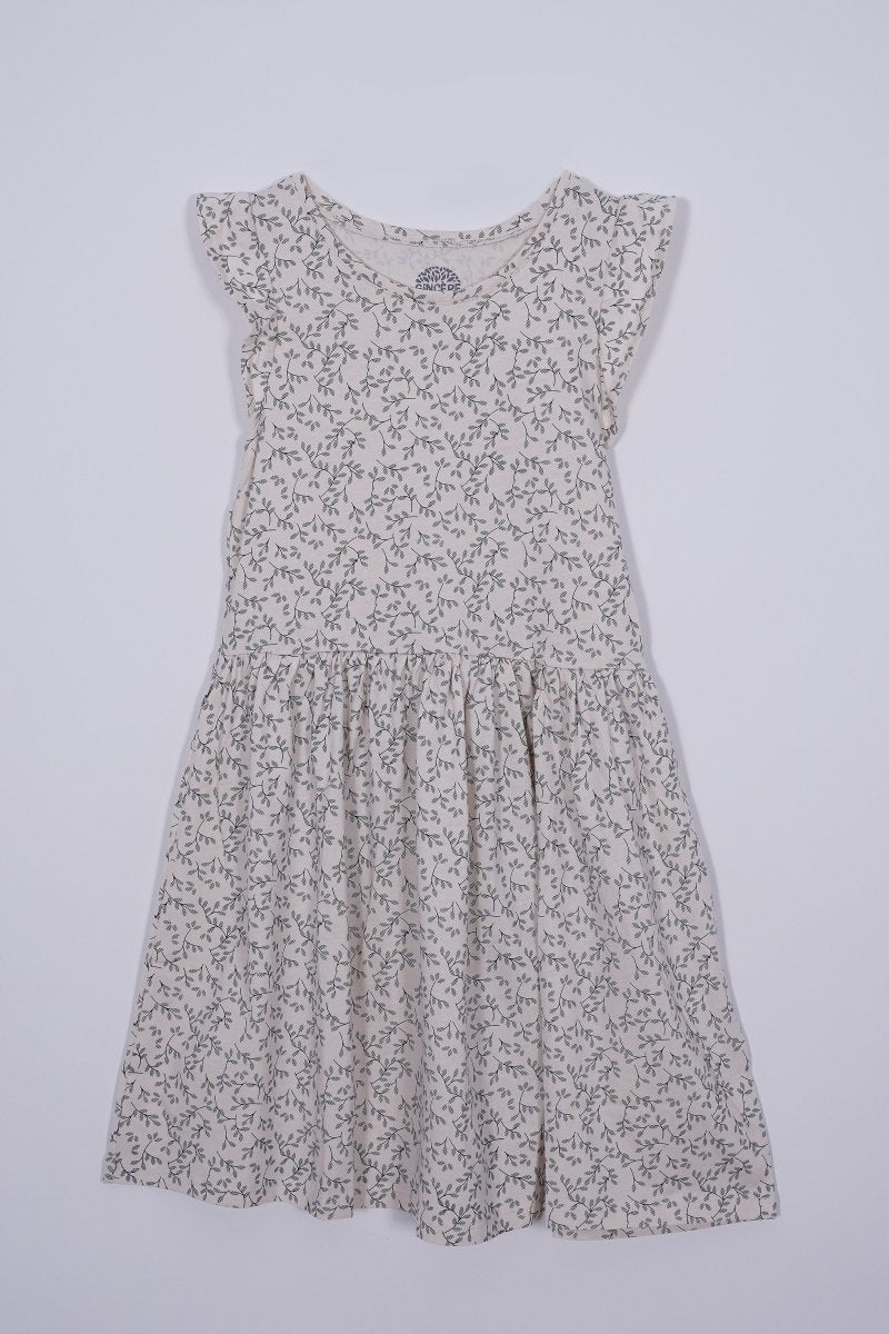 SINCERE GIRLS FLORAL PRINTED DRESS - Smgarment's