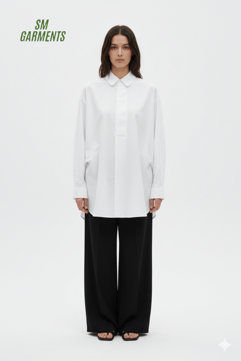 SIYAMI WOMENS BASIC WHITE TOP - Smgarment's