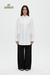 SIYAMI WOMENS BASIC WHITE TOP - Smgarment's