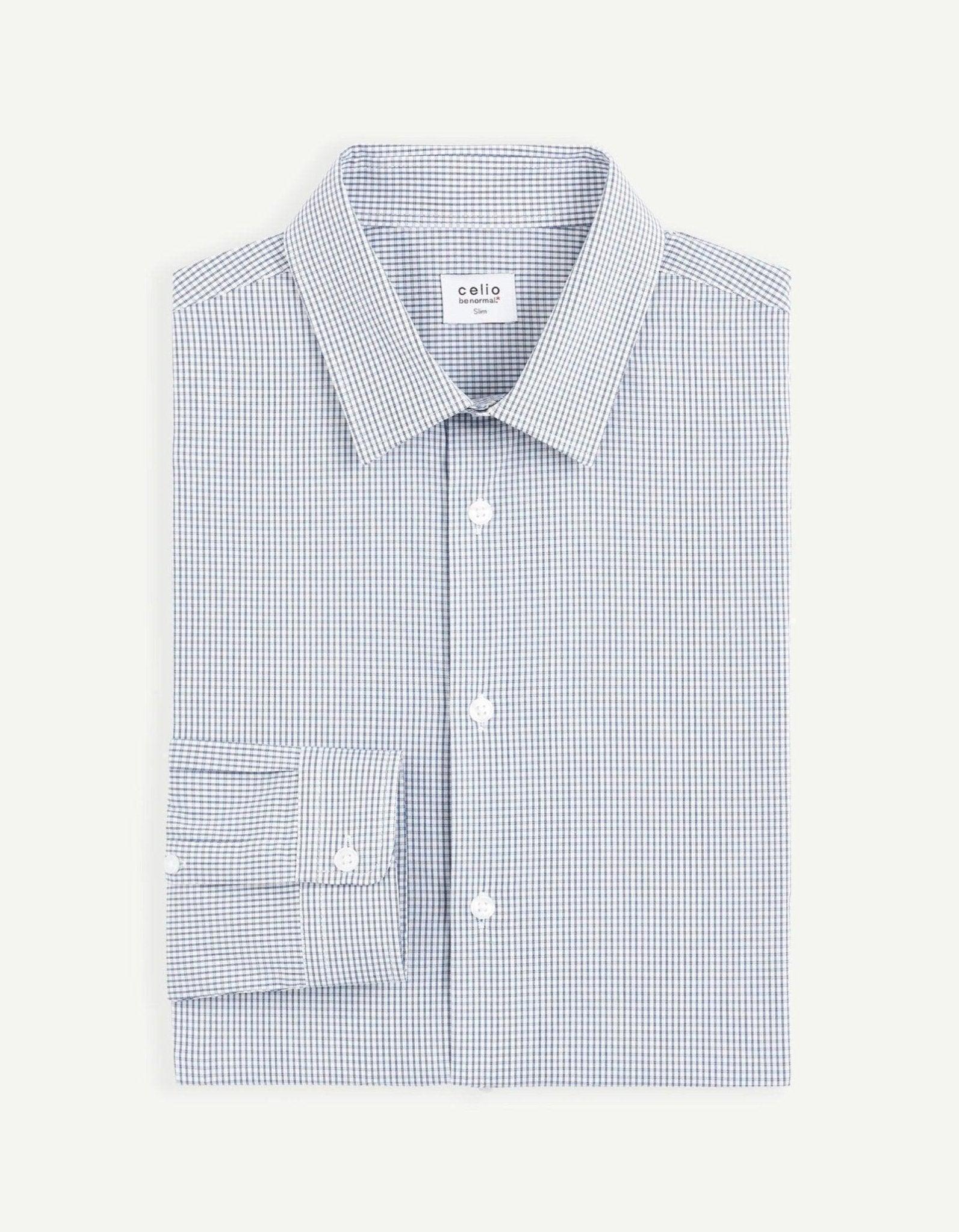 SLIM COTTON BLEND SHIRT - SMgarment's