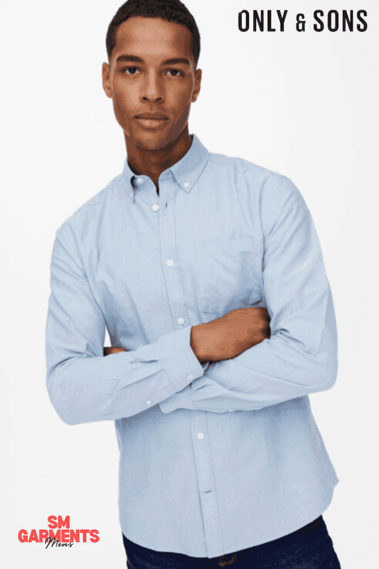 SLIM FIT BUTTON DOWN COLLAR SHIRT - SMgarment's