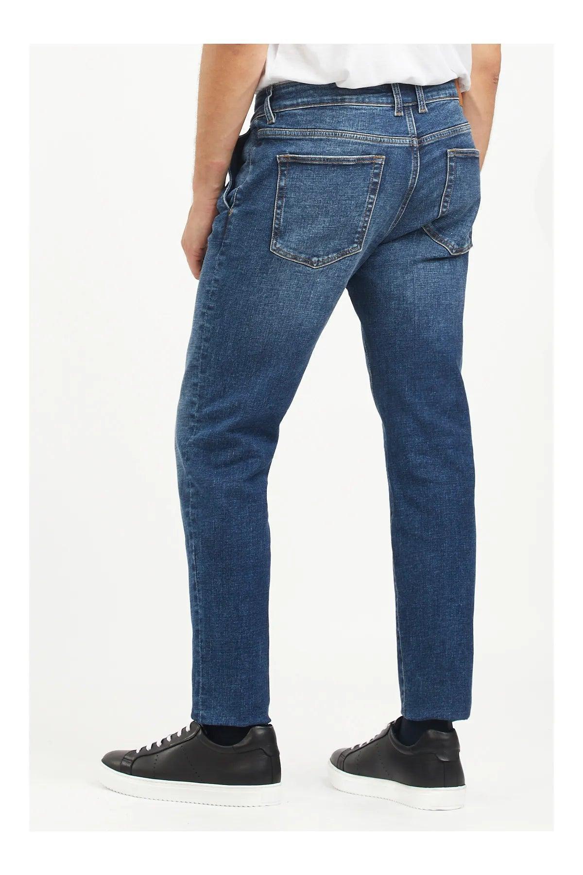 Slim fit chino jeans medium wash - SMgarment's