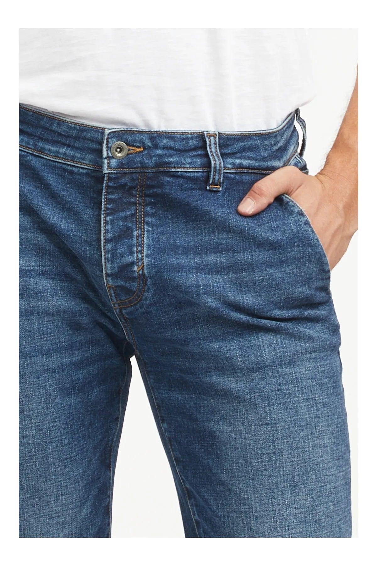 Slim fit chino jeans medium wash - SMgarment's