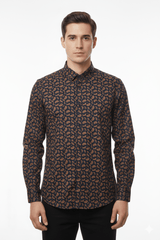 SLIM FIT PRINTED SHIRT - Smgarment's