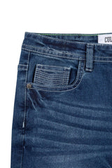 Slim Fit Washed Stretch Denim - SMgarment's