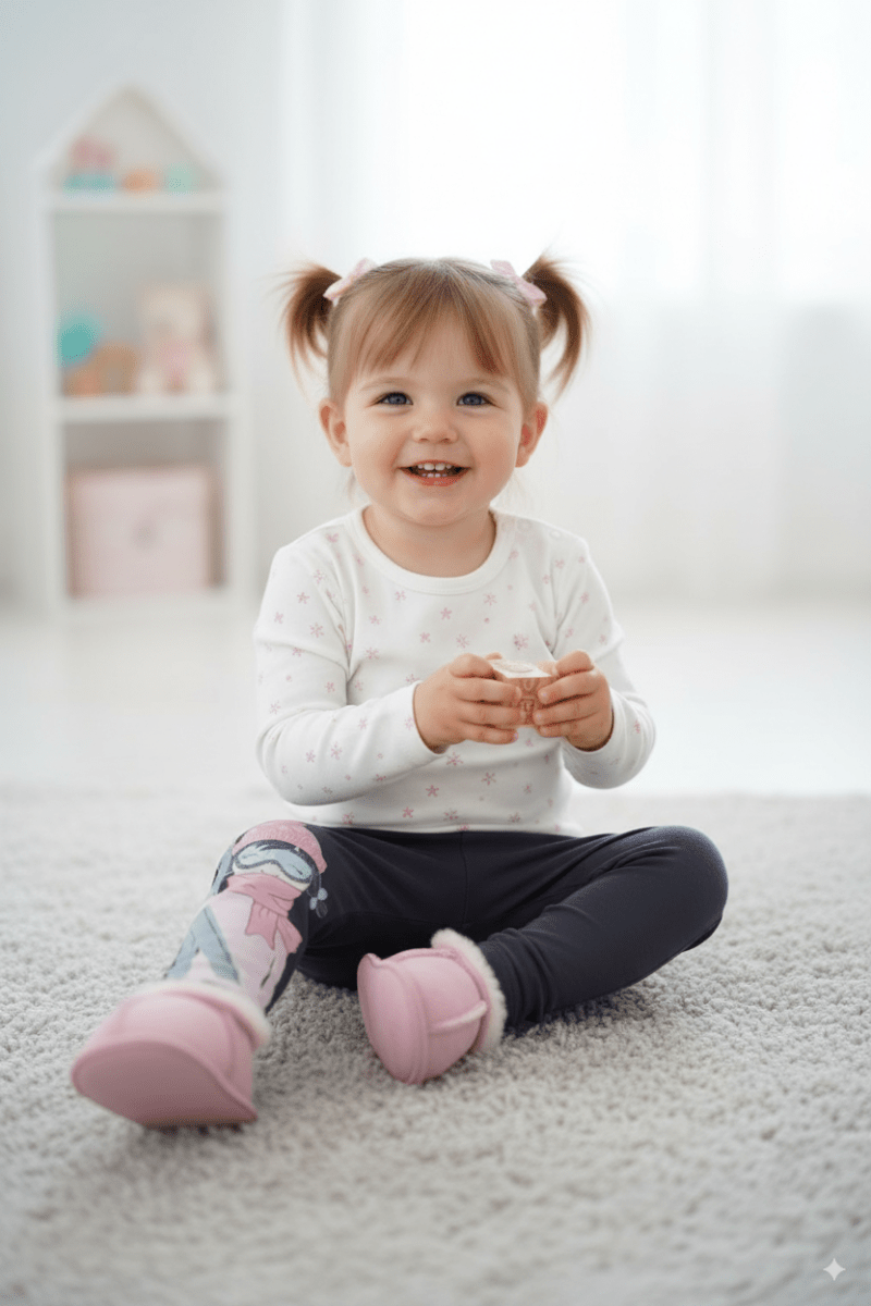 SO CUTE Girls' "Ski Time!" Winter Print Leggings - Smgarment's