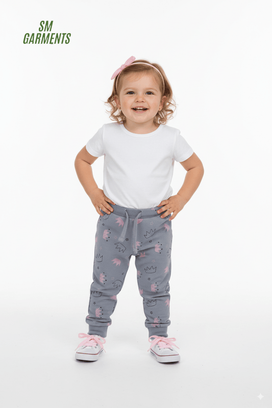 SOOCUTE GIRLS PRINTED TROUSER - Smgarment's