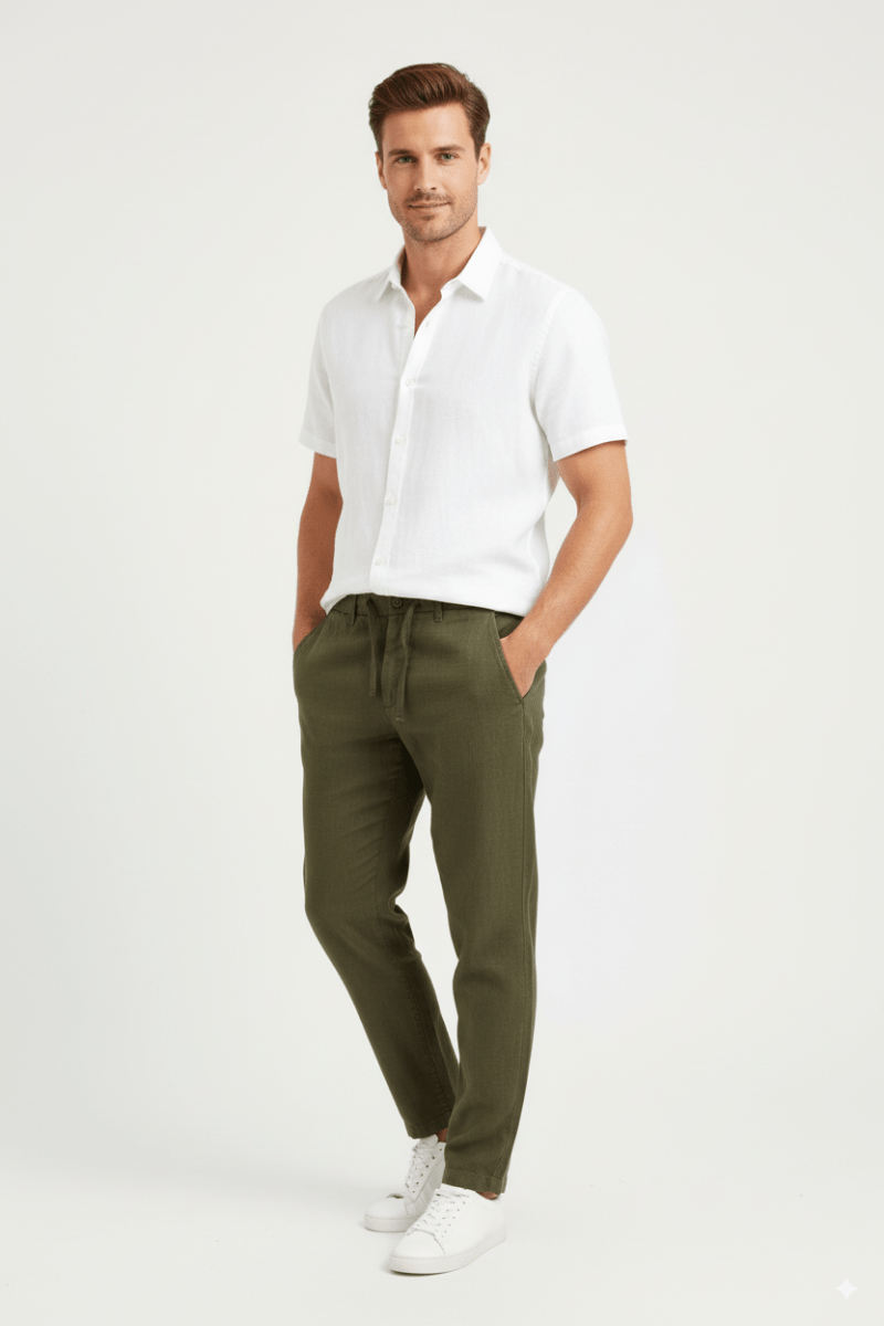 SPLASH MENS LINEN TROUSER PANTS - Smgarment's