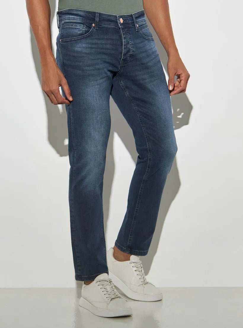 SPLASH Slim Fit Jeans With Pockets - SMgarment's
