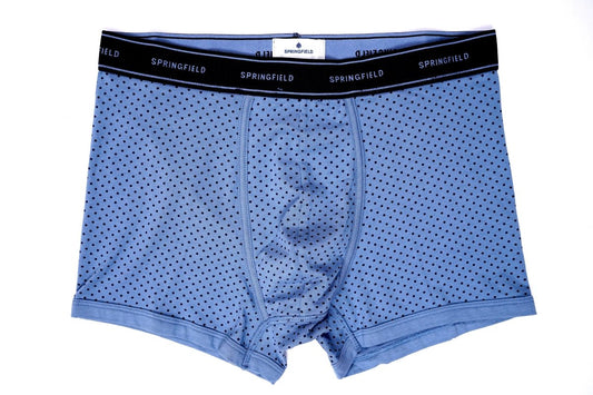 SPRINGFIELD BLUE PATTERNED DOTTED BOXER( ONE PIECE ) - Smgarment's