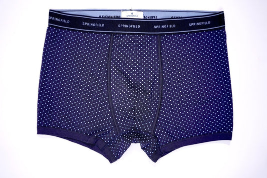 SPRINGFIELD BLUE PATTERNED DOTTED BOXER( ONE PIECE ) - Smgarment's