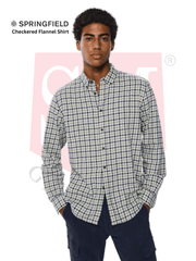 SPRINGFIELD Checkered Flannel Shirt - Smgarment's