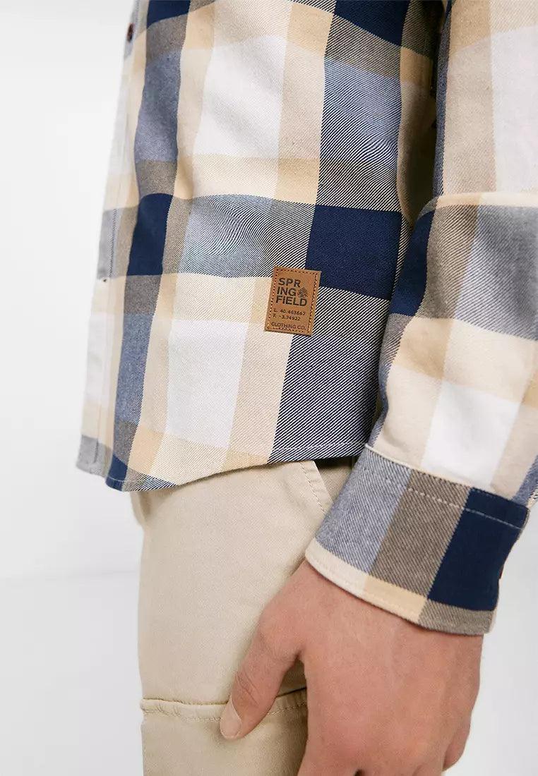 SPRINGFIELD Checkered Shirt - SMgarment's