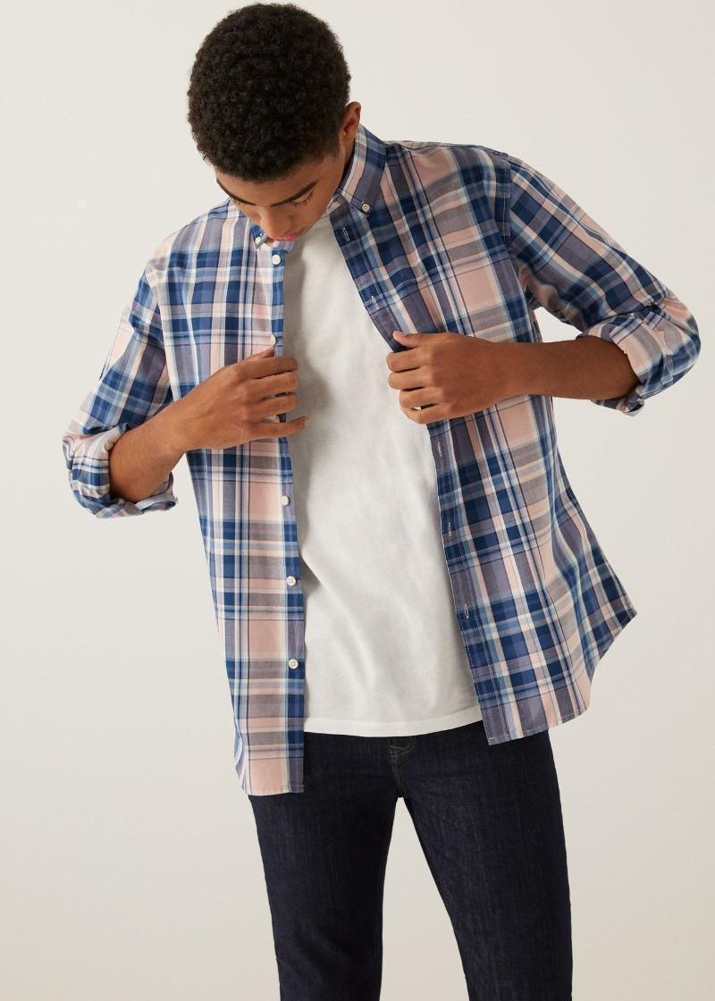 SPRINGFIELD Checkered Shirt - SMgarment's