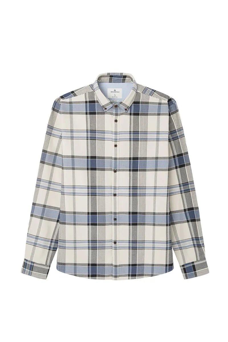 SPRINGFIELD Checkered Shirt - SMgarment's