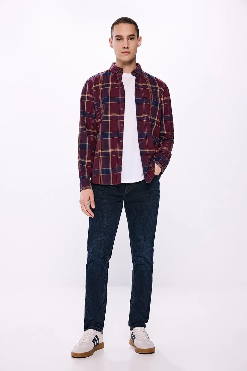 SPRINGFIELD Checkered Shirt - SMgarment's