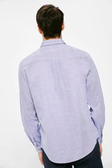 SPRINGFIELD Color Structure LINEN Shirt - Smgarment's