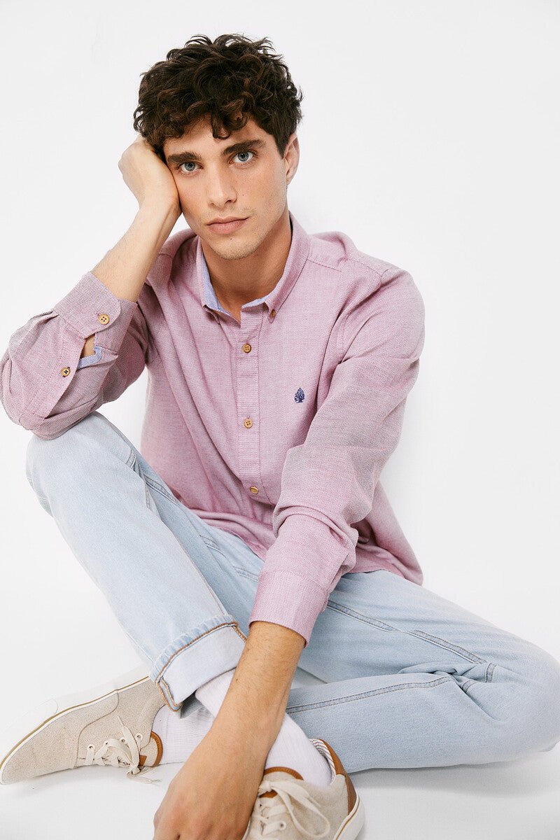 Springfield Color structured shirt - Smgarment's