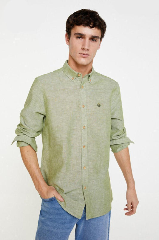 SPRINGFIELD LINEN SHIRT - Smgarment's