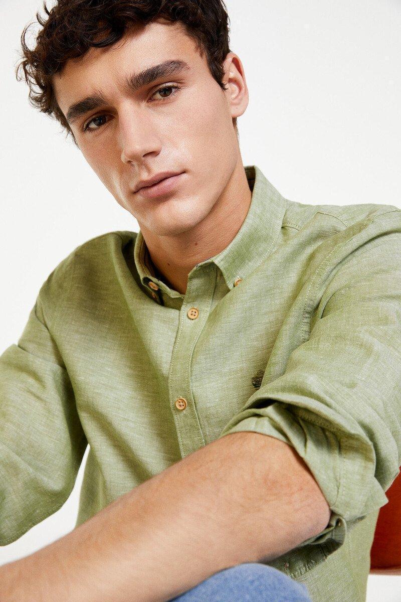 SPRINGFIELD LINEN SHIRT - Smgarment's