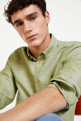 SPRINGFIELD LINEN SHIRT - Smgarment's