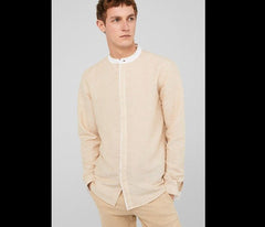 Springfield Linen Shirt for Men - Beige - Smgarment's
