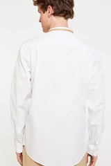 SPRINGFIELD Long Sleeve Mao Collar Shirt - Smgarment's