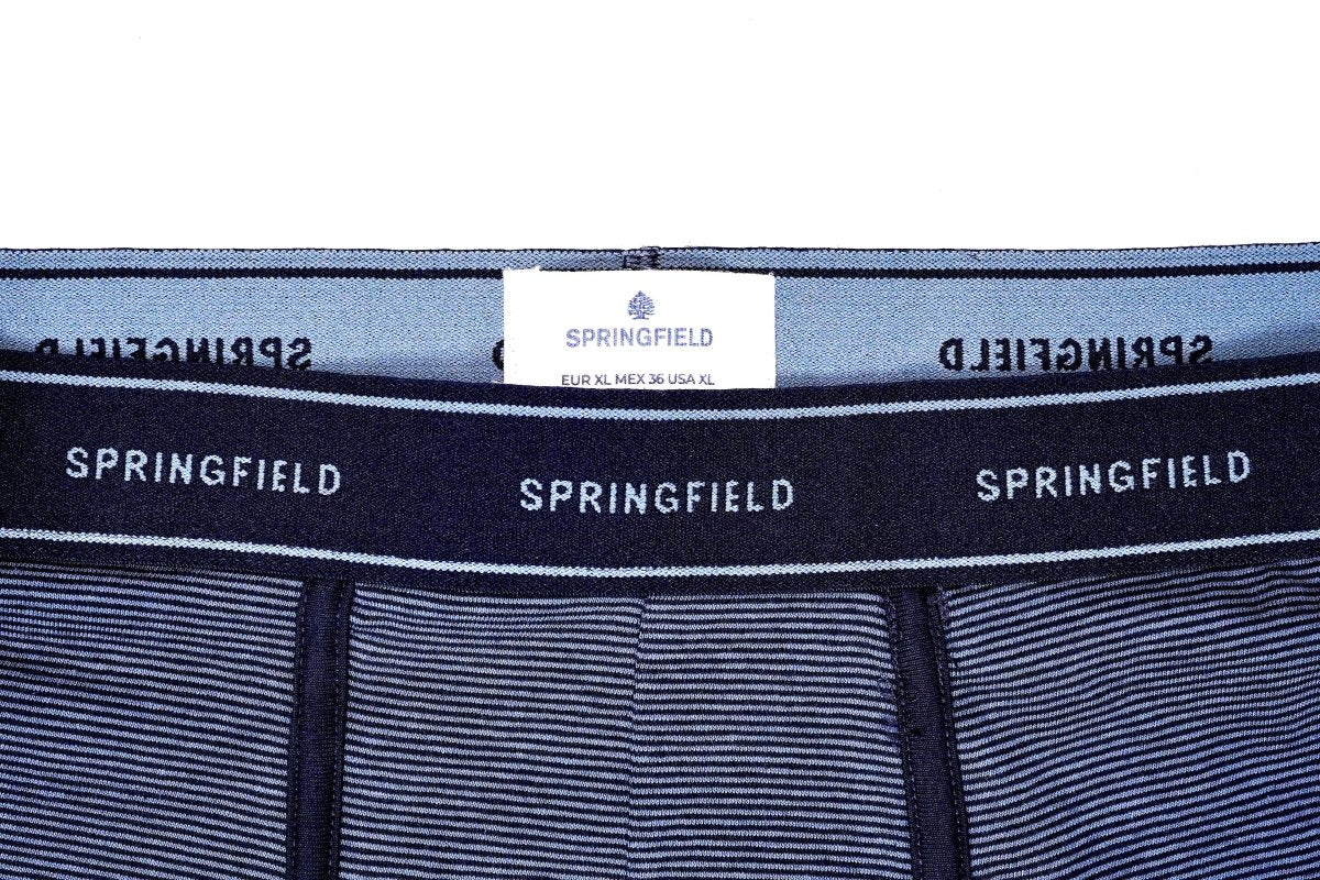 SPRINGFIELD MEN'S BLUE STRIPED BOXER - Smgarment's