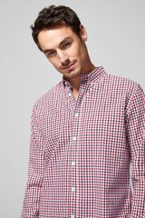 SPRINGFIELD Oxford Checked Shirt - Smgarment's