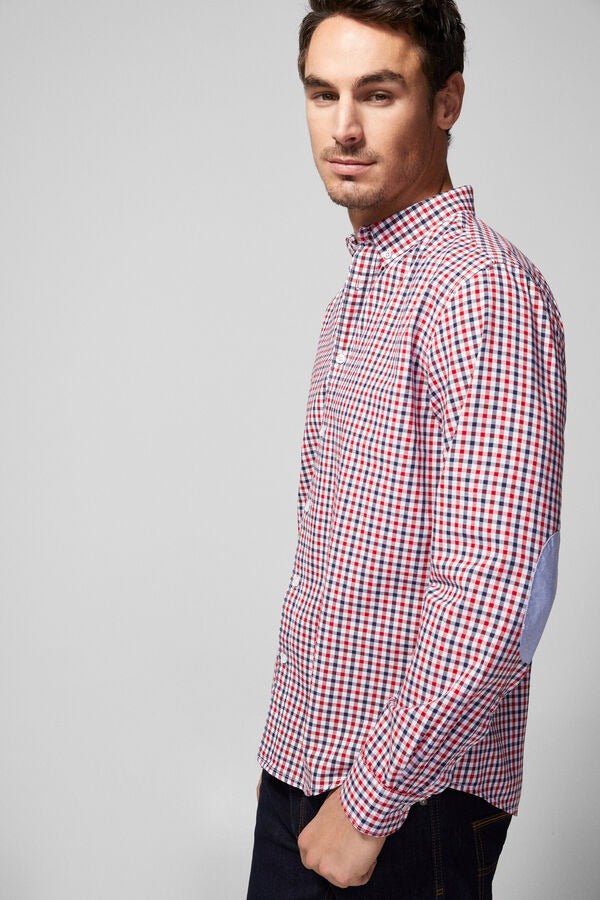 SPRINGFIELD Oxford Checked Shirt - Smgarment's