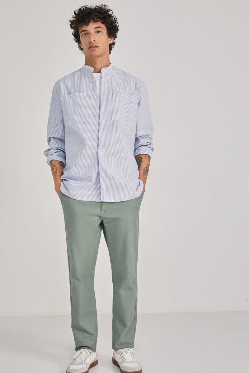 Springfield Oxford Mao shirt - Smgarment's