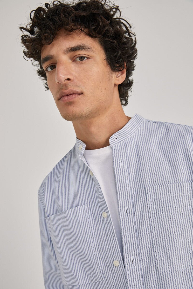 Springfield Oxford Mao shirt - Smgarment's