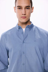 SPRINGFIELD Oxford Shirt - BLUE - Smgarment's