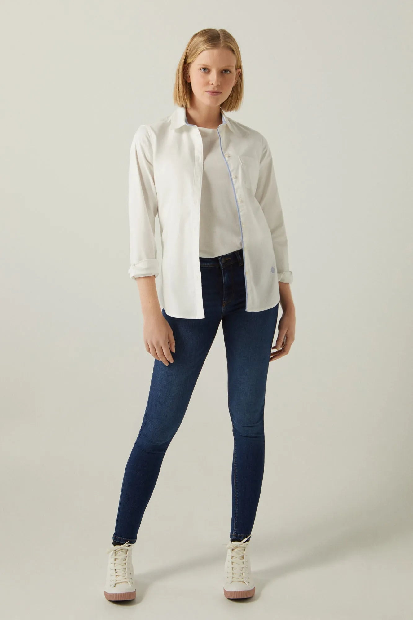 SPRINGFIELD Oxford Spandex Formal Shirt - Smgarment's