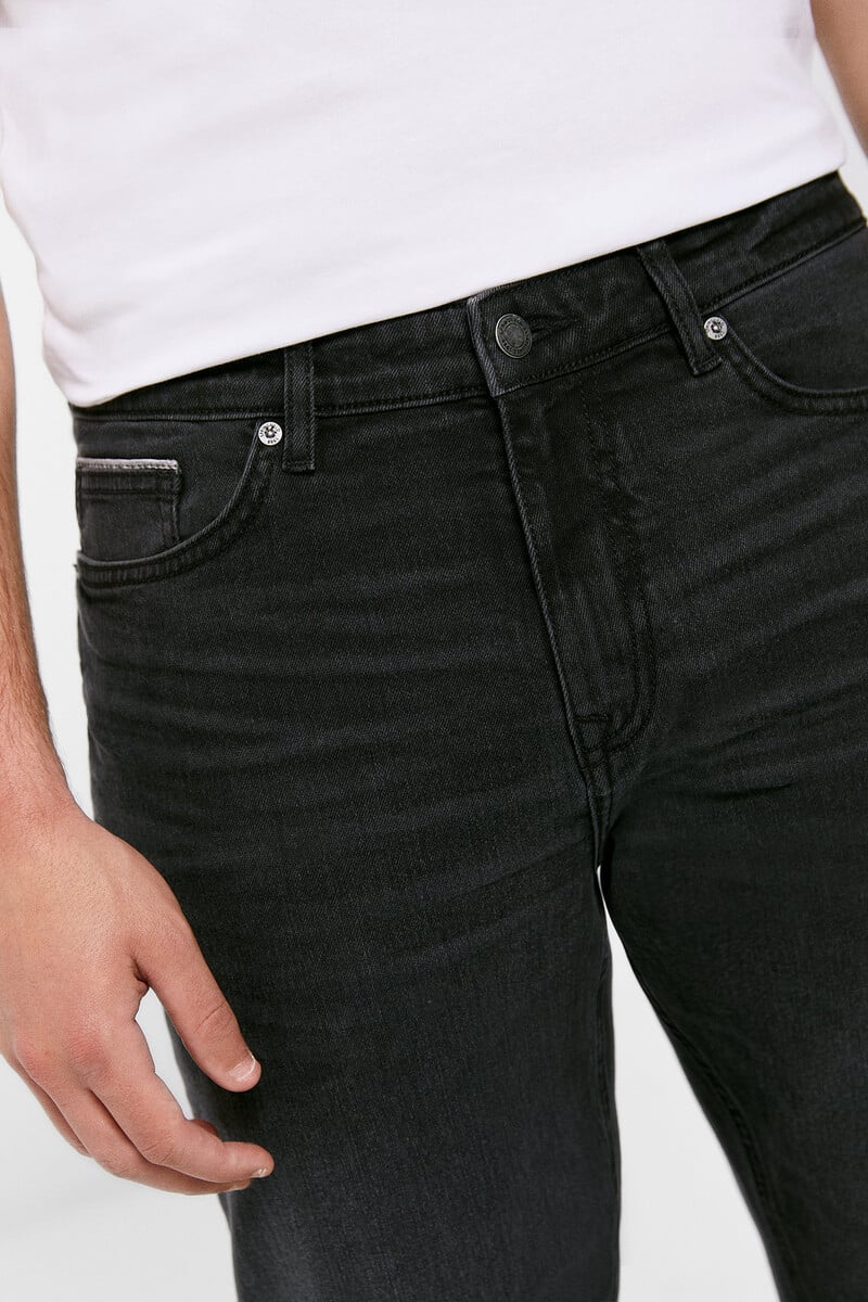 Springfield Slim light black wash jeans - Smgarment's